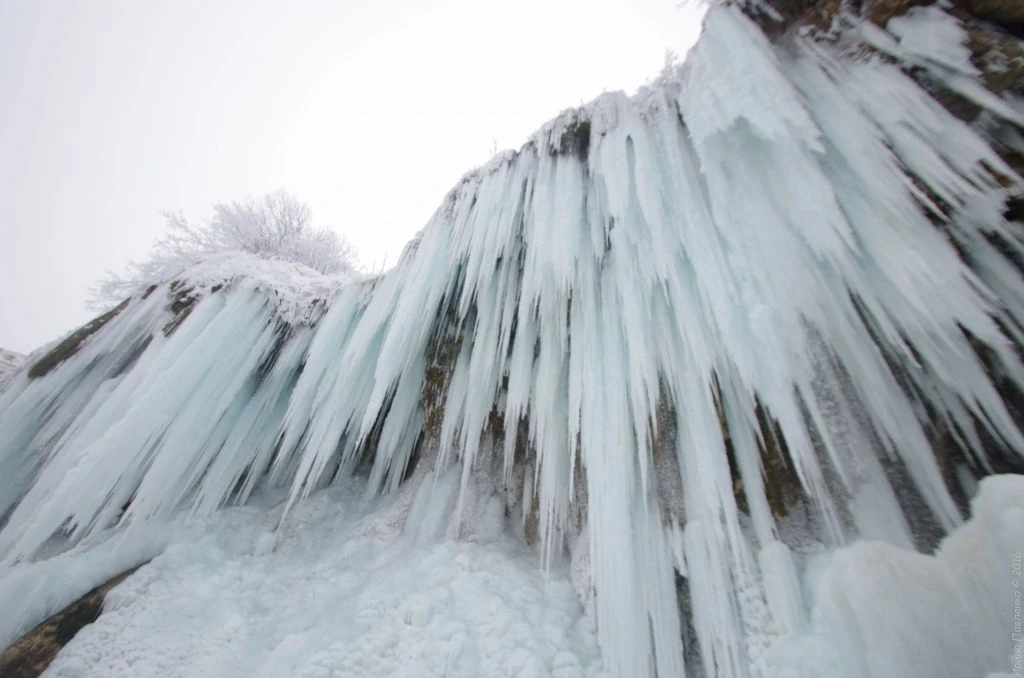 Водопад Гедмыш, сосульки