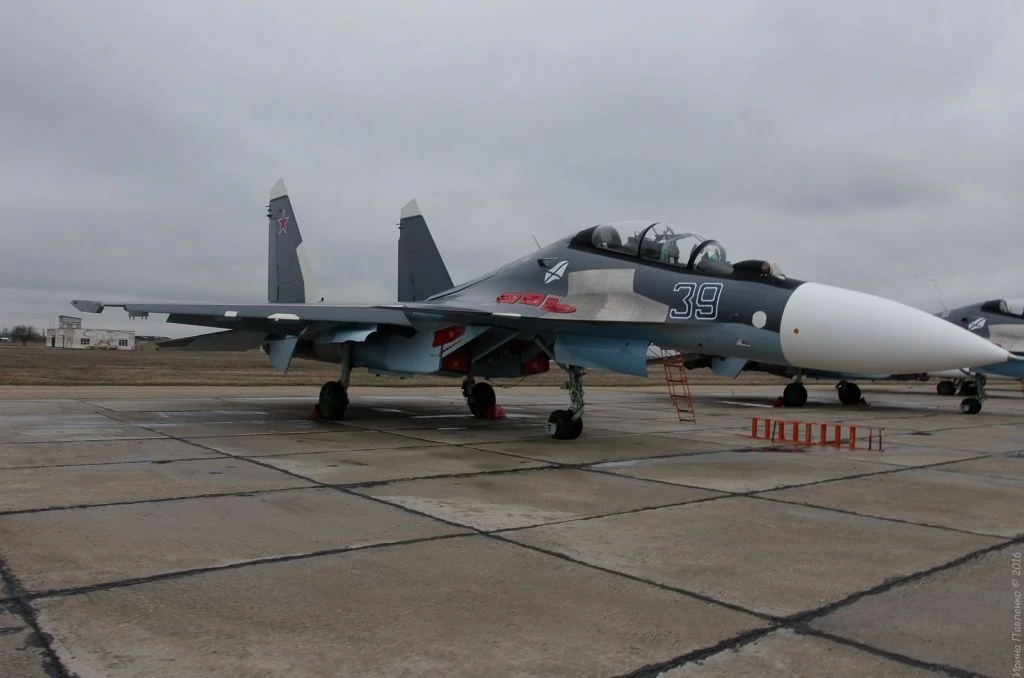 СУ-30СМ НИТКА, Новофедоровка. 95 лет Морской авиации Черноморского флота-16.jpg