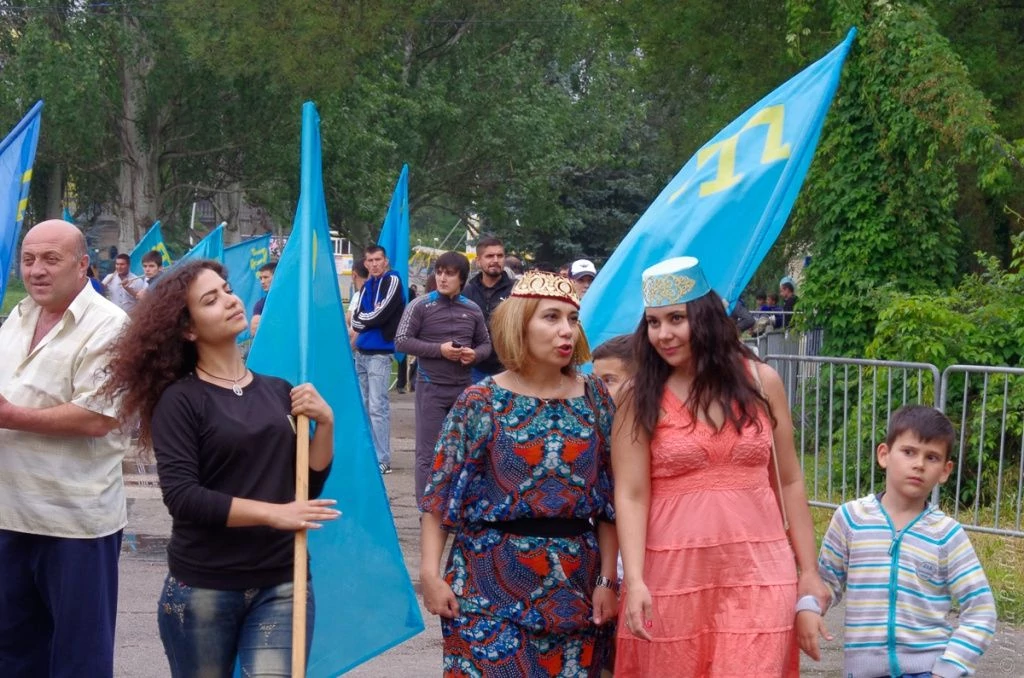 Крымские татары на празднике Крымские татары на празднике