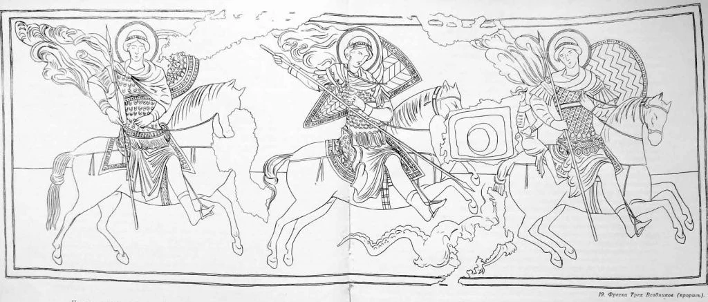 Домбровский - храм Трех Всадников