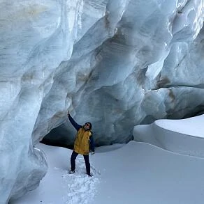 Ледник Шаурту зимой