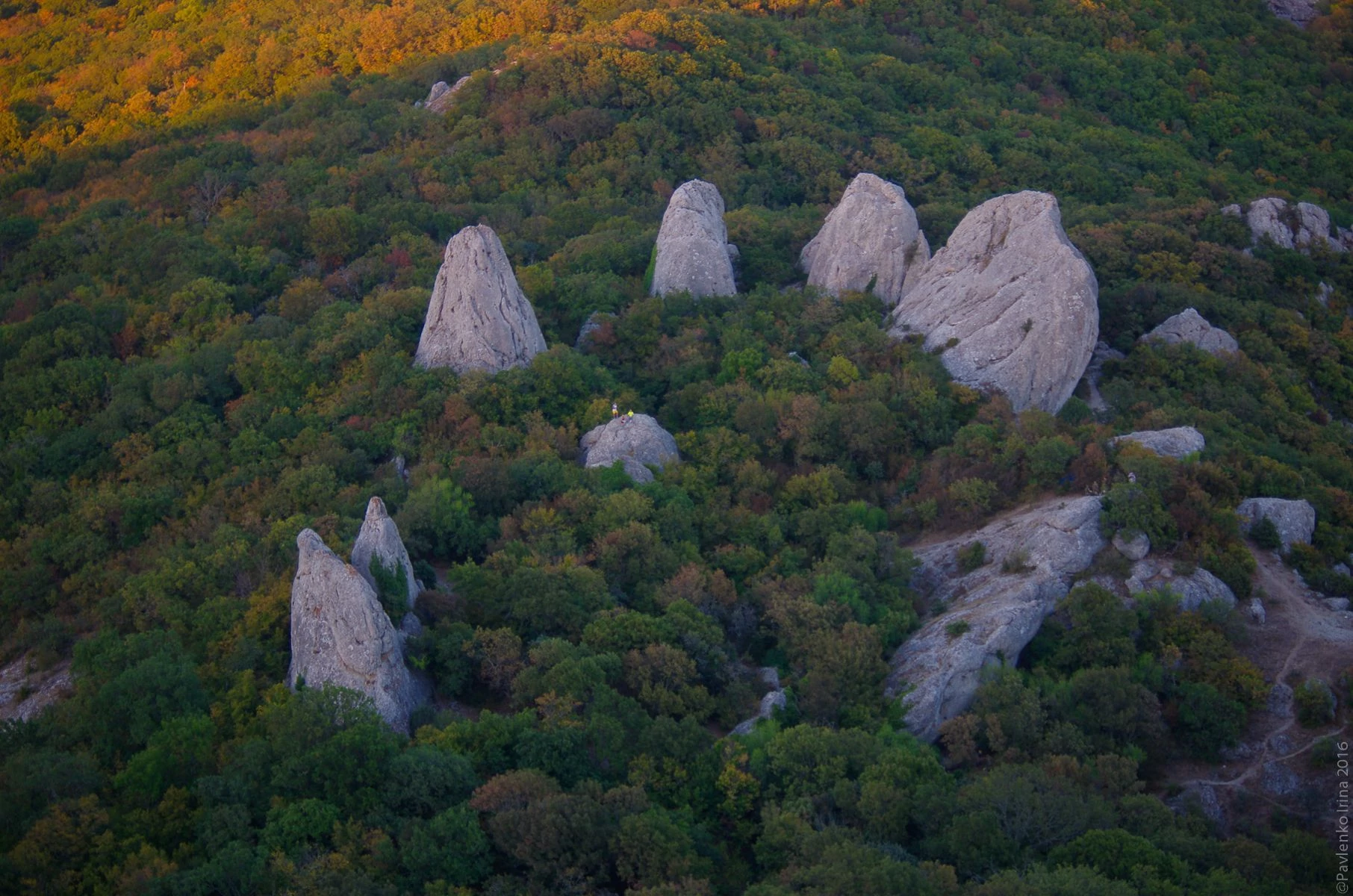 Вид сверху на Храм Солнца