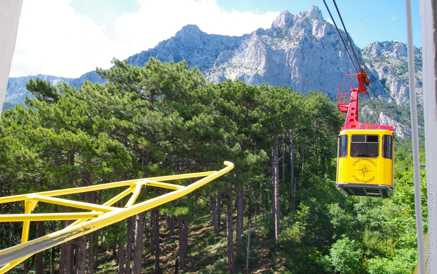 Средняя станция канатной дороги Мисхор-Ай-Петри