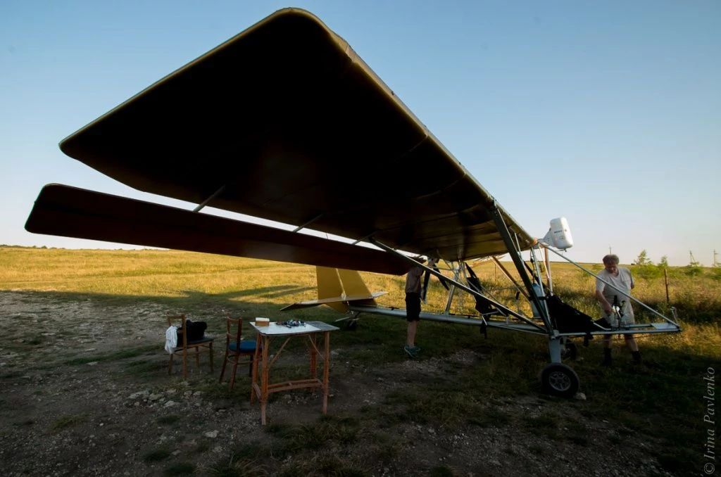 Предполетная подготовка самолета Стрекоза