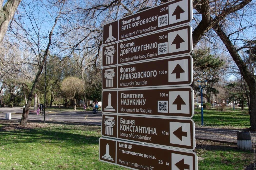 Феодосия, туристические указатели