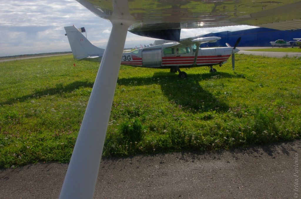 Cessna над Петергофом