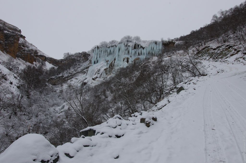 Водопад Гедмыш зимой