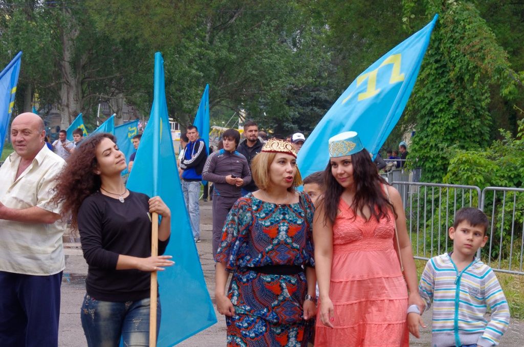 Крымские татары на празднике